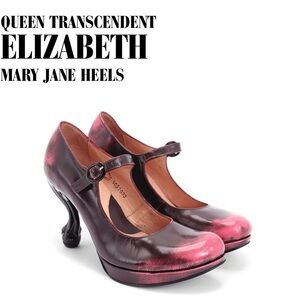 Fluevog Queen Transcendent Elizabeth Mary Jane Heels - Pink